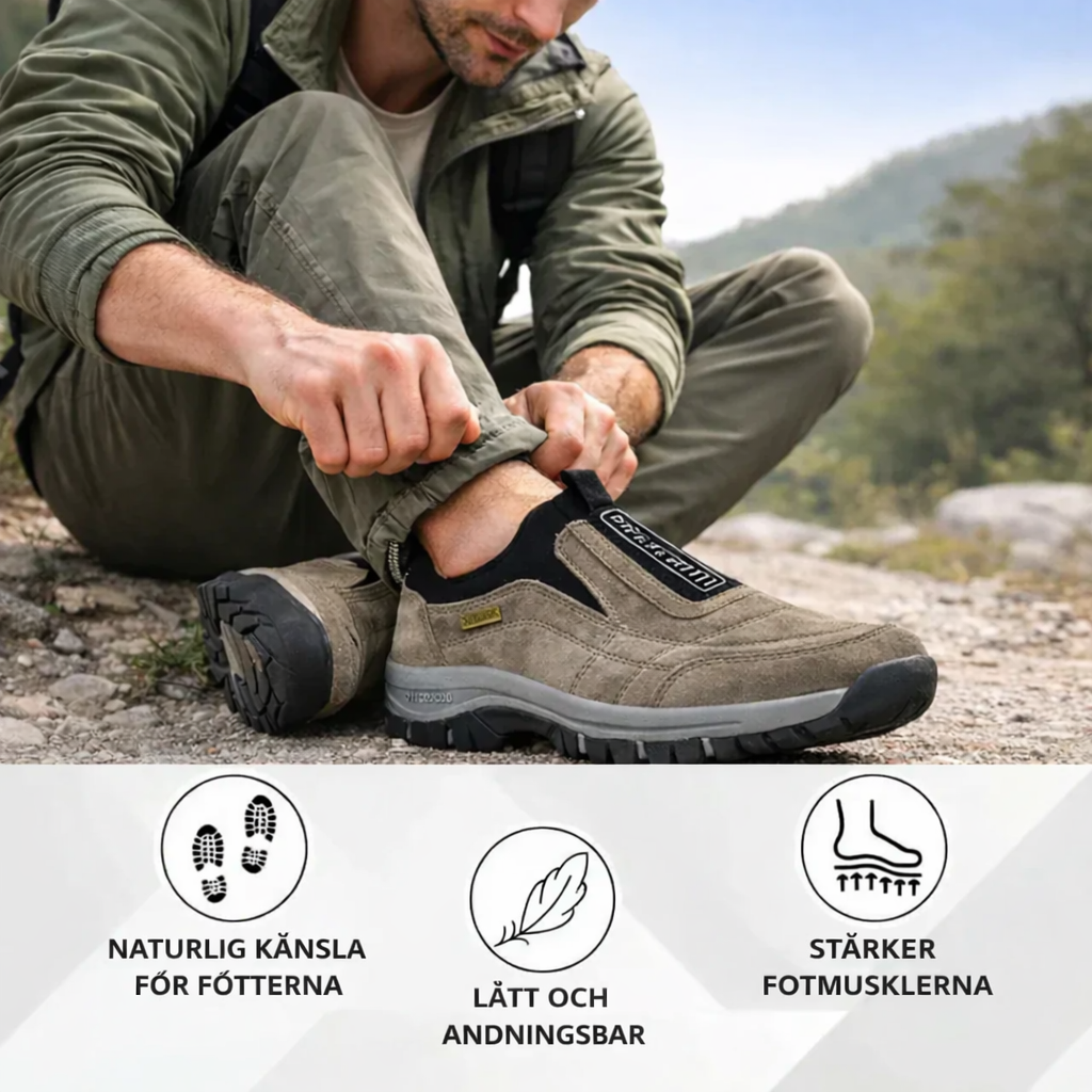 Keno | Casual slip-on skor med halkskydd och ortopedisk design