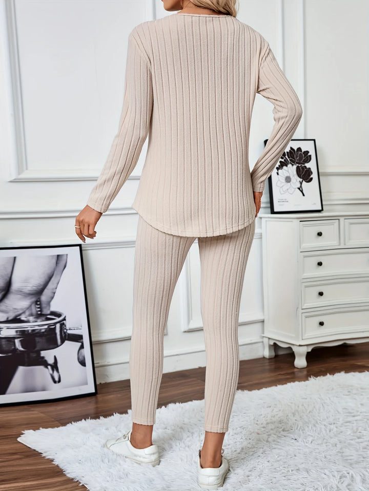 Sara | 2-delad V-ringad sommaroutfit